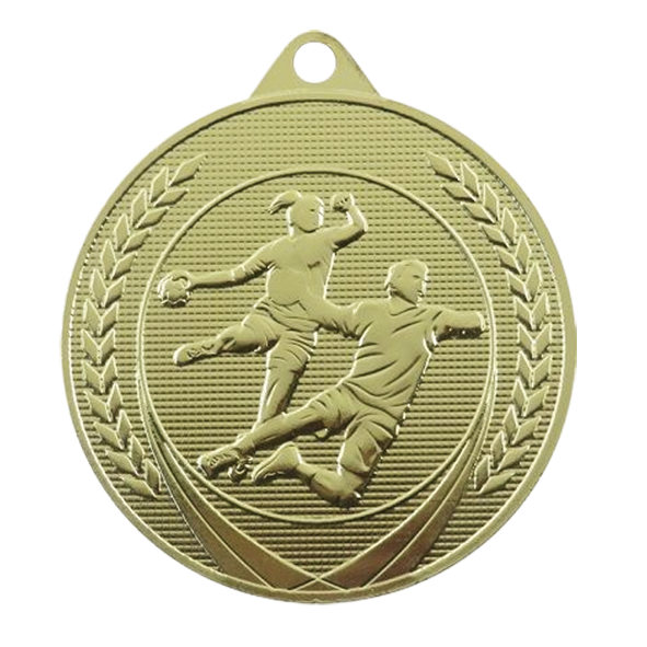 100 stk Håndbold Medaljepakke - Mikkel 50 mm - Inkl. medaljebånd